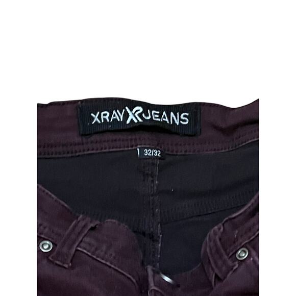 X-Ray burgundy Men’s jeans Size 32/32 - Picture 5 of 5